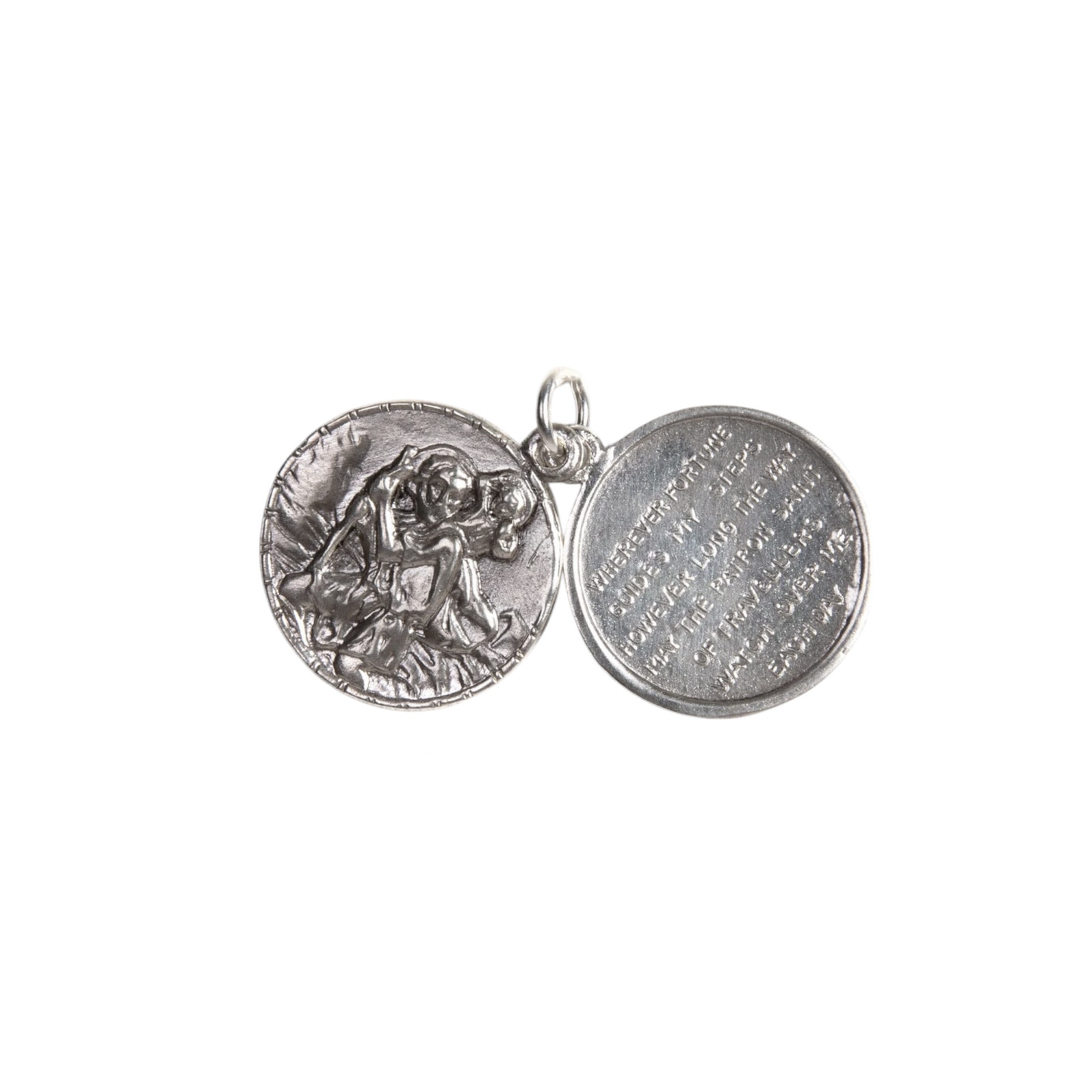 Virgins Saints & Angels Vsa Saint Christopher Locket In Silver — image 2 of 8